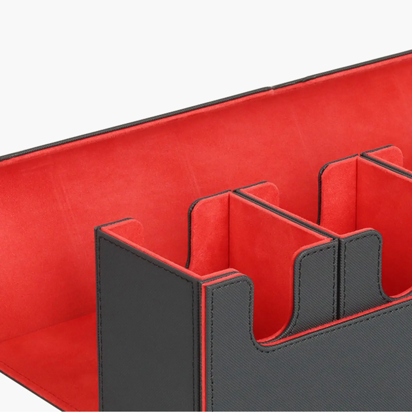 Trading Card Deck Case PU Leather Organizer Storage Box Large Capacity for Kids Collectible Games