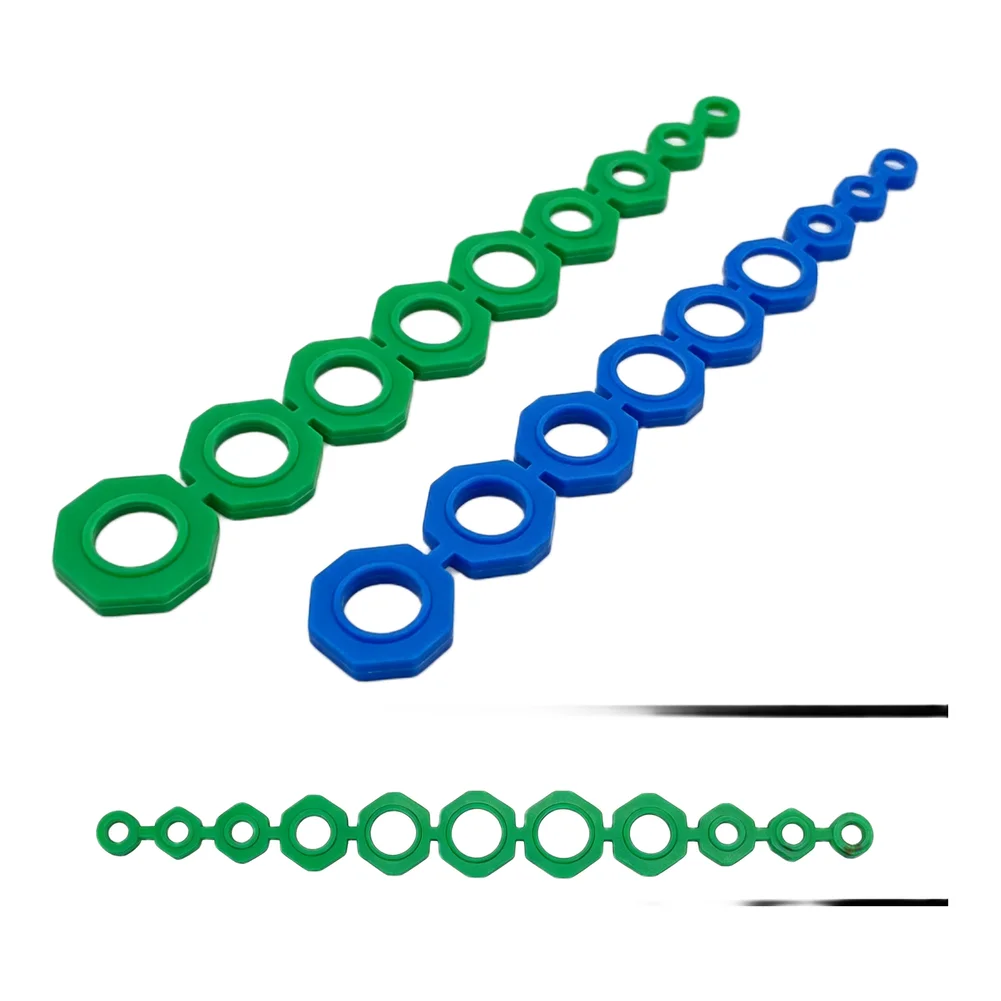 Hexagon Fastener Holder Magnetic Socket Inserts For Tight Space Tasks Strong Magnet Retention Clear Size Markings