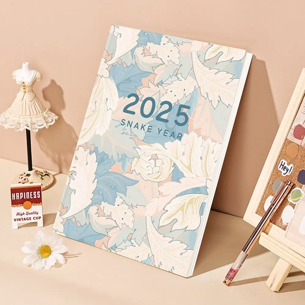 A4/A5 2025 Planner Notebooks 84 Pages Effeciency Day/Week/Year Agenda Planner Notepad Practical Multifunction Datebook