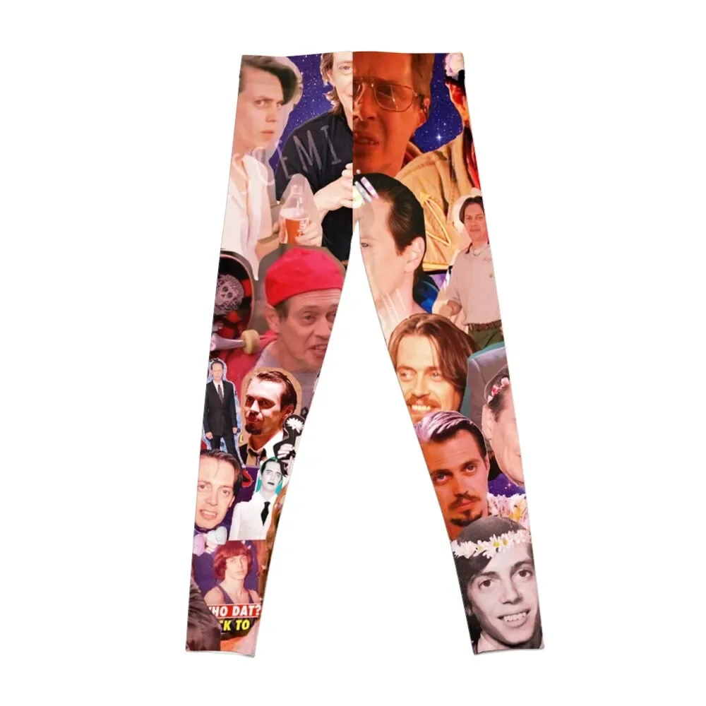 Steve Buscemi Galaxy Collage Leggings sporty woman push up Sports female Womens Leggings