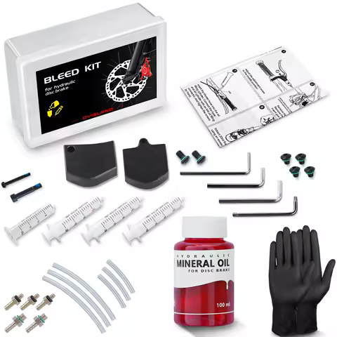 DYISLAND Bike Brake Bleed Kit，Bicycle Mineral Oil and Operating Tool for Dyisland Ebike Electric Scooter hydraulic brake Brake