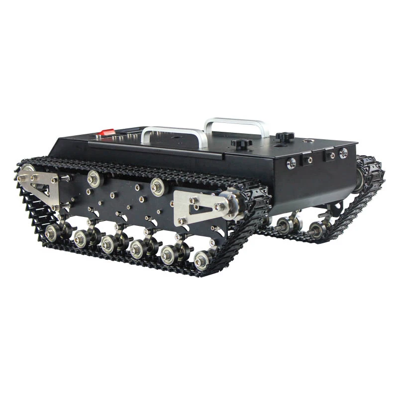 WT-200s Upgraded RC Tank Load 30KG Chassis Metal Track Tank with Shock Absorber (Without Controller)