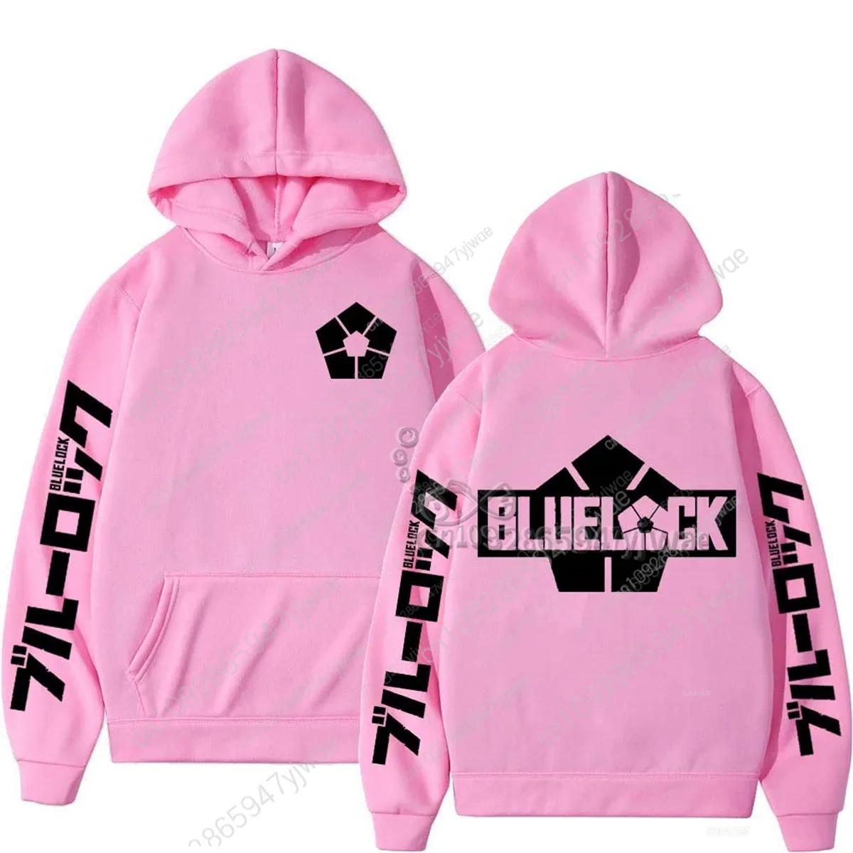 Japanese Anime Blue Lock Emblematic Hoodie Street Couple Outfit Sweatshirt Autumn And Winter New Women'S Outdoor Sports Hoodie