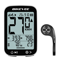 Wireless Bike Compute GPS Cycling Bicycle Speedometer Odometer Stopwatch MPH KM/H Auto Start/Stop/Backlight Black White Shell