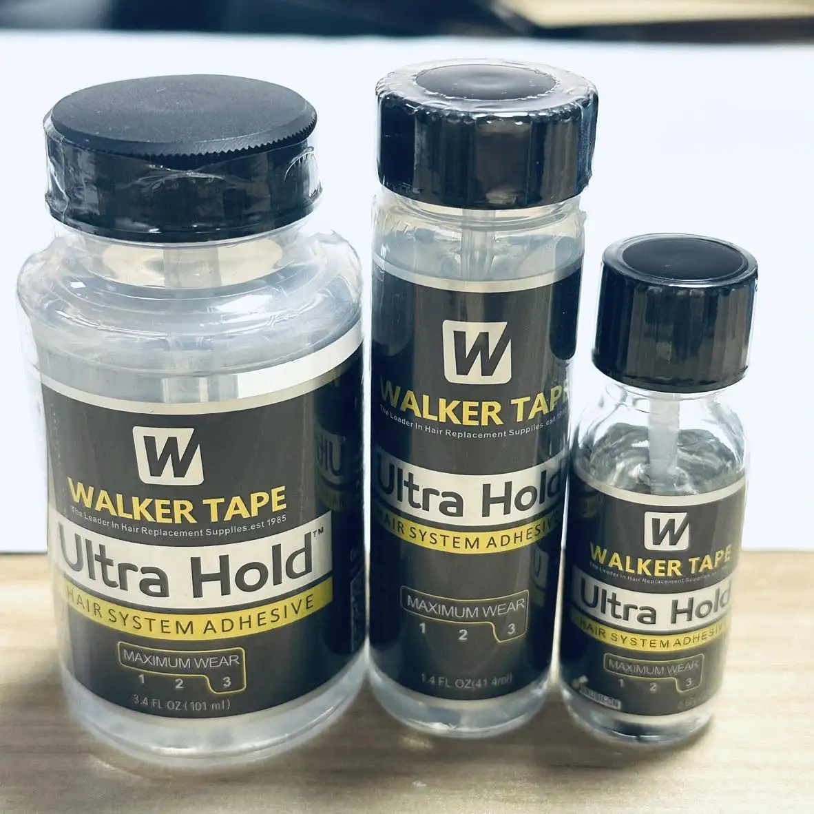 

Ultra hold Walker tape hair glue for lace wig 101ml bond lace wig glue waterproof men's toupee glue hair glue for lace wig