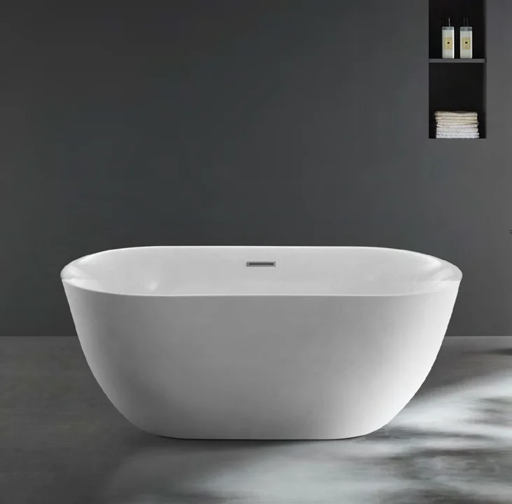 Foshan Jacuzzi acrílico personalizado en forma de huevo para spa al aire libre Diseño moderno Bañera independiente Función de remojo para uso doméstico