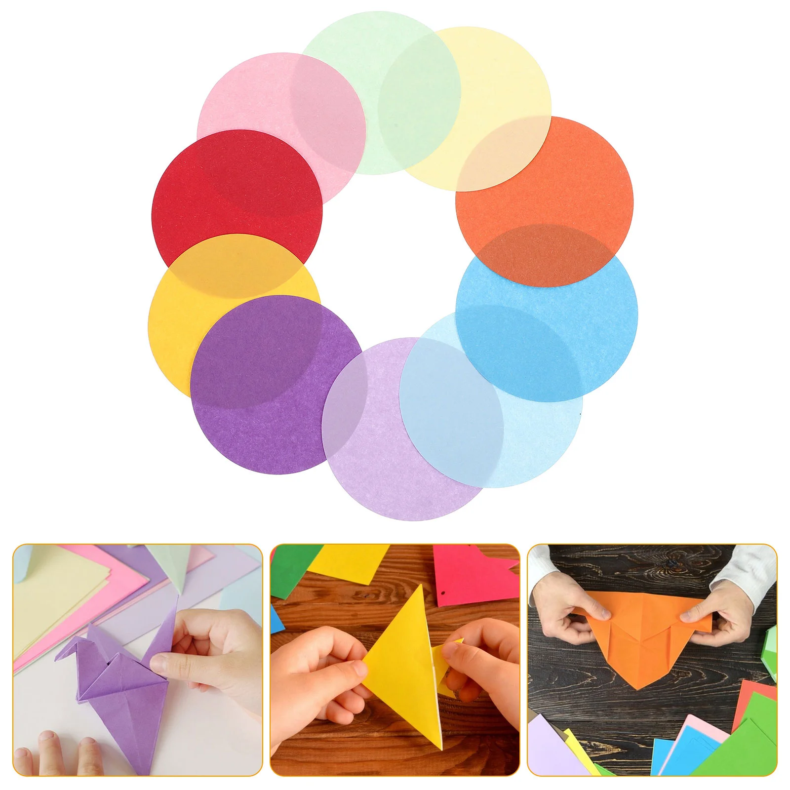 200 Pcs Handmade Paper Flower Balls Printing Colorful Folding Bulk Drawing Crafting DIY Child Teenager Crafts Painting Origami