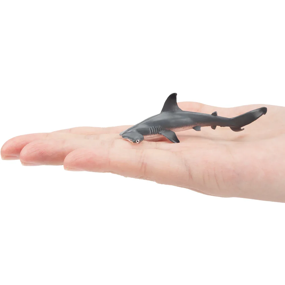 Toymany シミュレーションシュモクザメ海洋動物モデルおもちゃミニフィギュア人形アクション置物おもちゃ子供のギフトケーキの装飾
