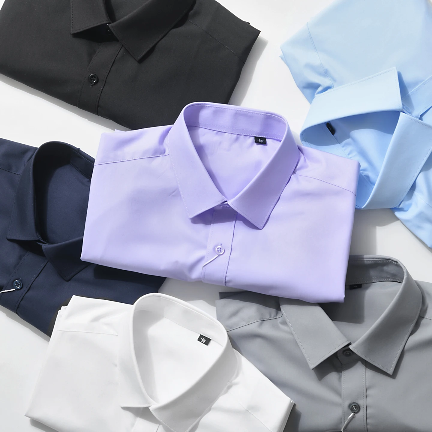 

Ultra Value Modal Blend Men's Business Shirt Short Sleeve Comfortable Wearing Feel Pure Color Fashionable Summer Shirt