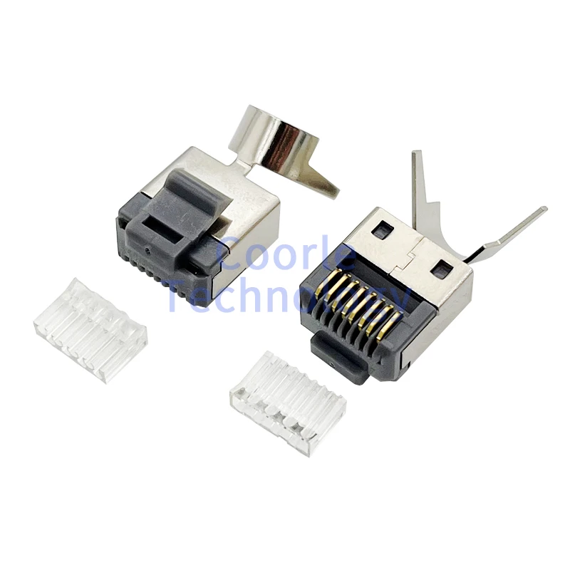 

10PCS RJ45 Connector Cat6 Network Cable Short Body 8P8C Socket with tail clip OD=1.1mm Compatible For Starlink Gen3