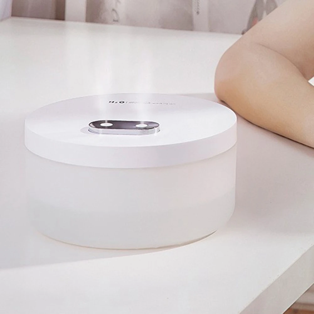 1000 ml Luftbefeuchter mit großer Kapazität, Dual-Spray, USB wiederaufladbar, kabelloser Ultraschall-Aroma-Diffusor, Lichtnebelgerät, Weiß