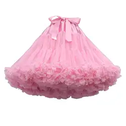 Rosa flauschige Hochzeit Lolita Tutu kurzen Unterrock Cosplay Party Kleid Frauen weichen Peticoat 2024