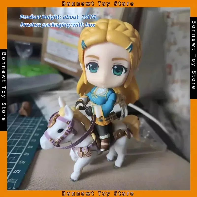 

New 10cm The Legend of Zelda Breath of the Wild Q version Nendoroid 1212 Princess 733 Link Deluxe Edition Doll Hand Model