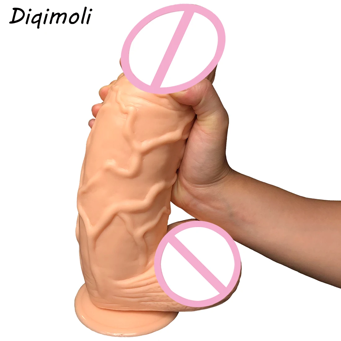 26*7CM Oversized Realistic Dildos Anal Plug Soft Penis with Suction Cup Thick Phallus Erotic Dick Masturbator Sex Toys for Women