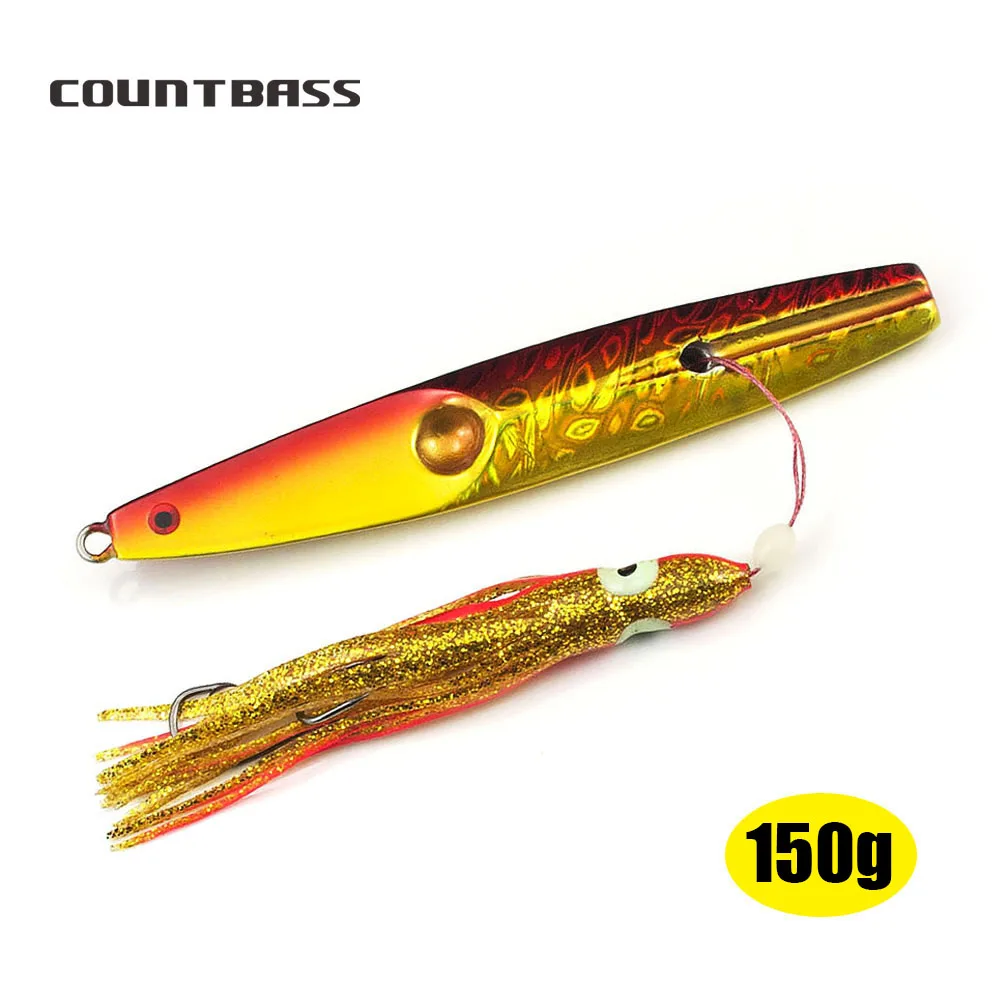 

Приманки Countbass Inchiku, 150 г, 5,3 унции, с вспомогательным крючком для осьминога, нижние приманки для отсадки с пряжкой для рыбалки