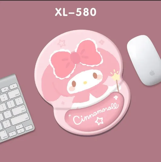 Bonito dos desenhos animados mouse pad material de silicone decoração desktop macio pulso mousepad jogos computador acessórios mesa presente para crianças