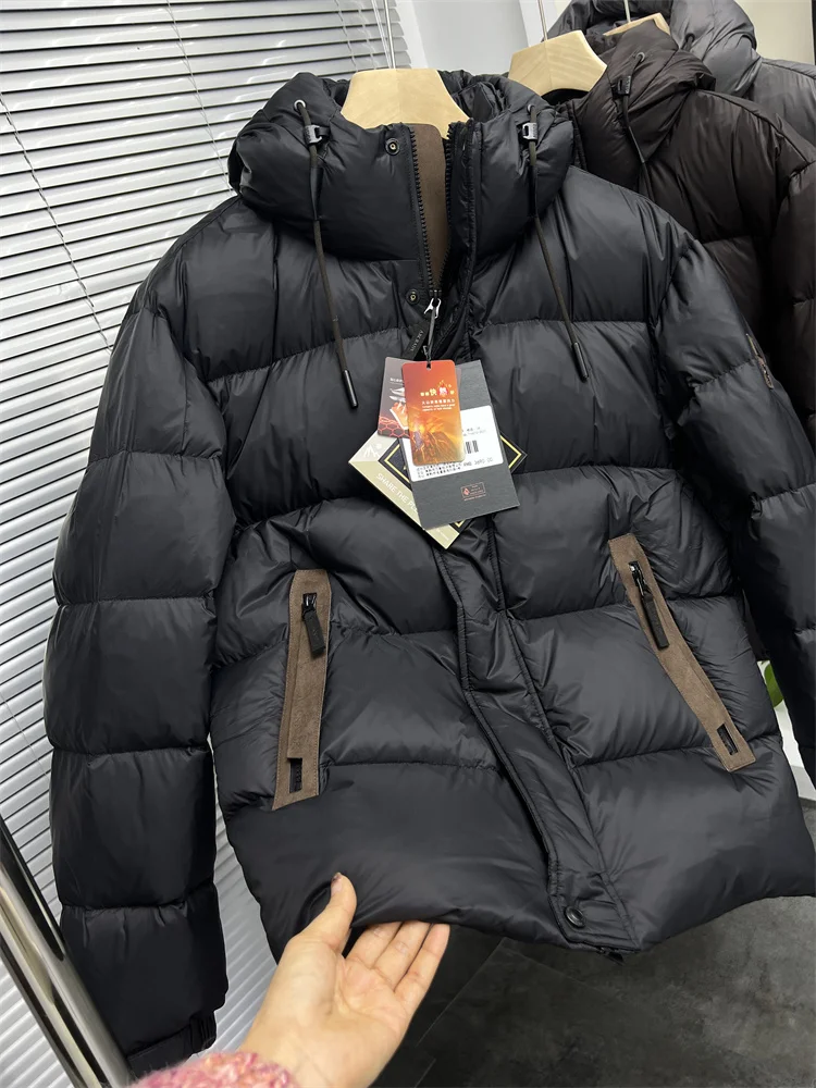 

Мужская зимняя куртка Pampa& с капюшоном, утепленная пухом, вулканический пух, модная городская, стандартная длина...