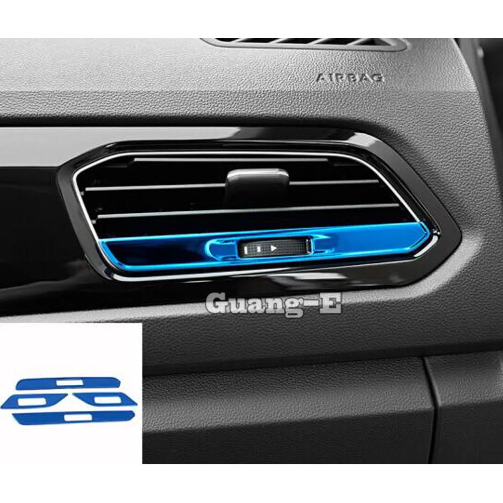 Car Inner Garnish Cover For Volkswagen VW T-ROC TROC 2017 2018 2019 2020 2021 Detector Trim Front Air Conditioning Outlet Vent