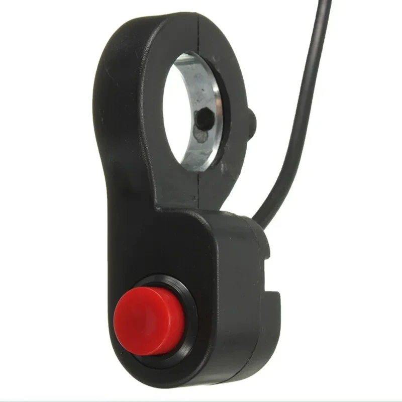1pc 7/8" 22mm Universal Handlebar Horn Kill Switch Wire For Motorcycle E-Bike Scooter ATV Control Replacement Spare Accessories image 2