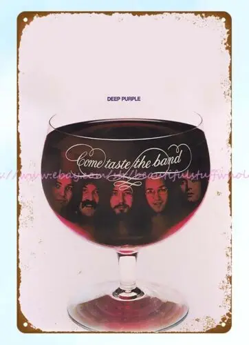 1975 Deep Purple Come Taste the Band metal tin sign home decor and accessories