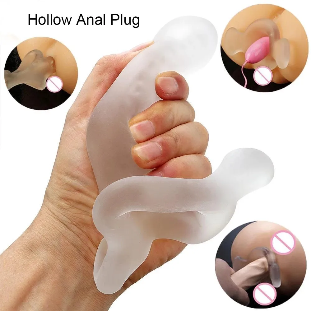 

Soft Silicone Anal Tunnel Butt Plug Fist Sex Products for Adults Anal Trainer Sex Toys Gay ButtPlug Prostate Massage Expansion