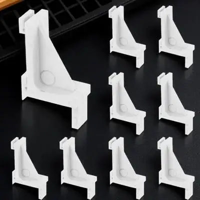 

10pcs Plastic Clip Freezer Shelf Fixing Bracket Adjustable Refrigerator Support Clamps Cooler Shelf Clips Storage Hooks For