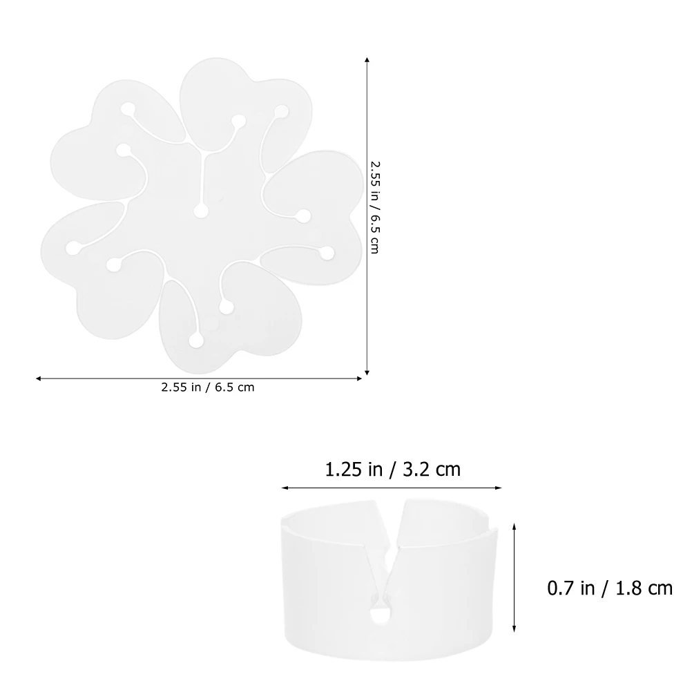 

1 set Balloon Clips Flower Shape Plastic Buckle Connector Party Wedding Decorations Balloon Ring Clamps Easy Storage