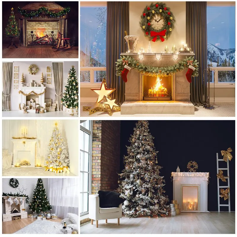 

ZHISUXI Vinyl Custom Christmas Indoor Theme Photography Background Baby Backdrops For Photo Studio Props CHM-05