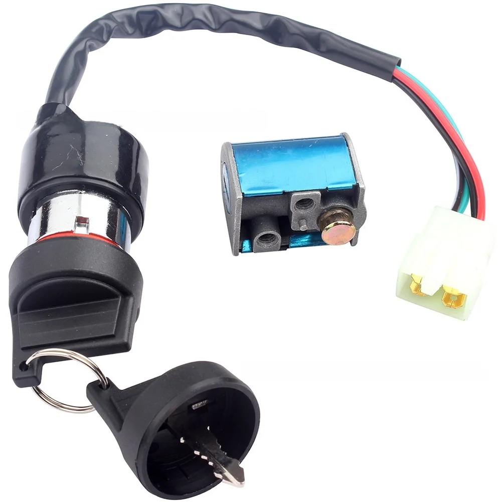 Motorcycle Ignition Key Switch for Lock for ATV 500S 2015-2016 with Steering Lock and Dual Keys for Secure Ignition System