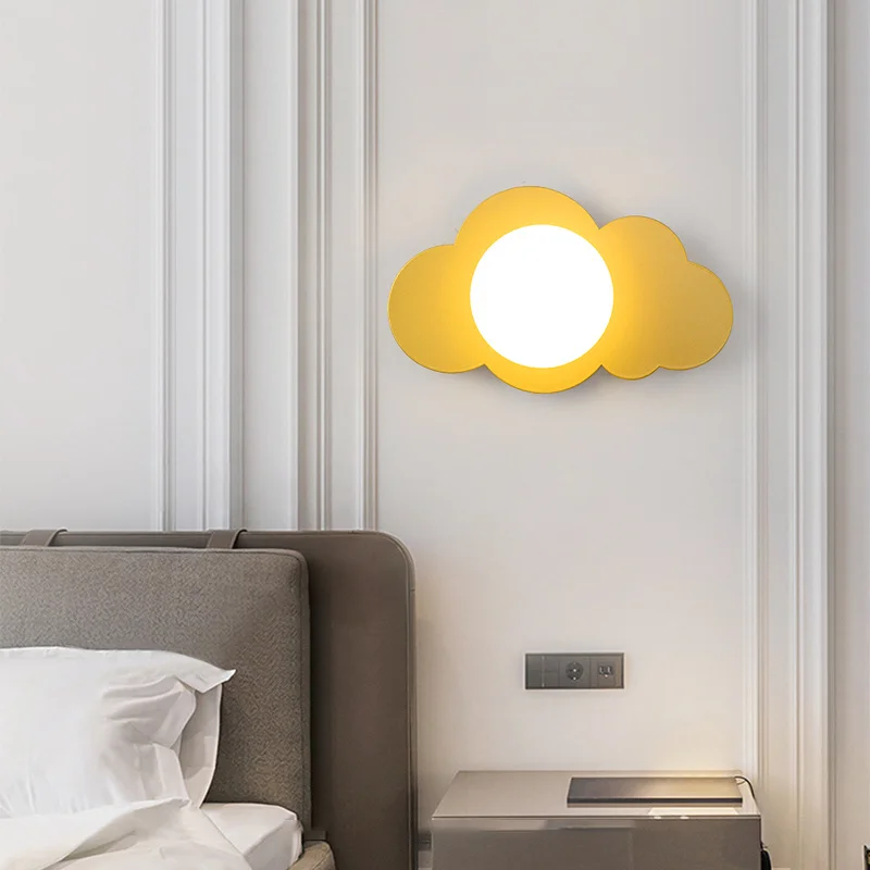 

Simple Modern Bedroom Bed Wall Lamp Living Room Background Wall Lamp Hotel Corridor Decoration Wall Lamp Cloud Shape Wall Lamp