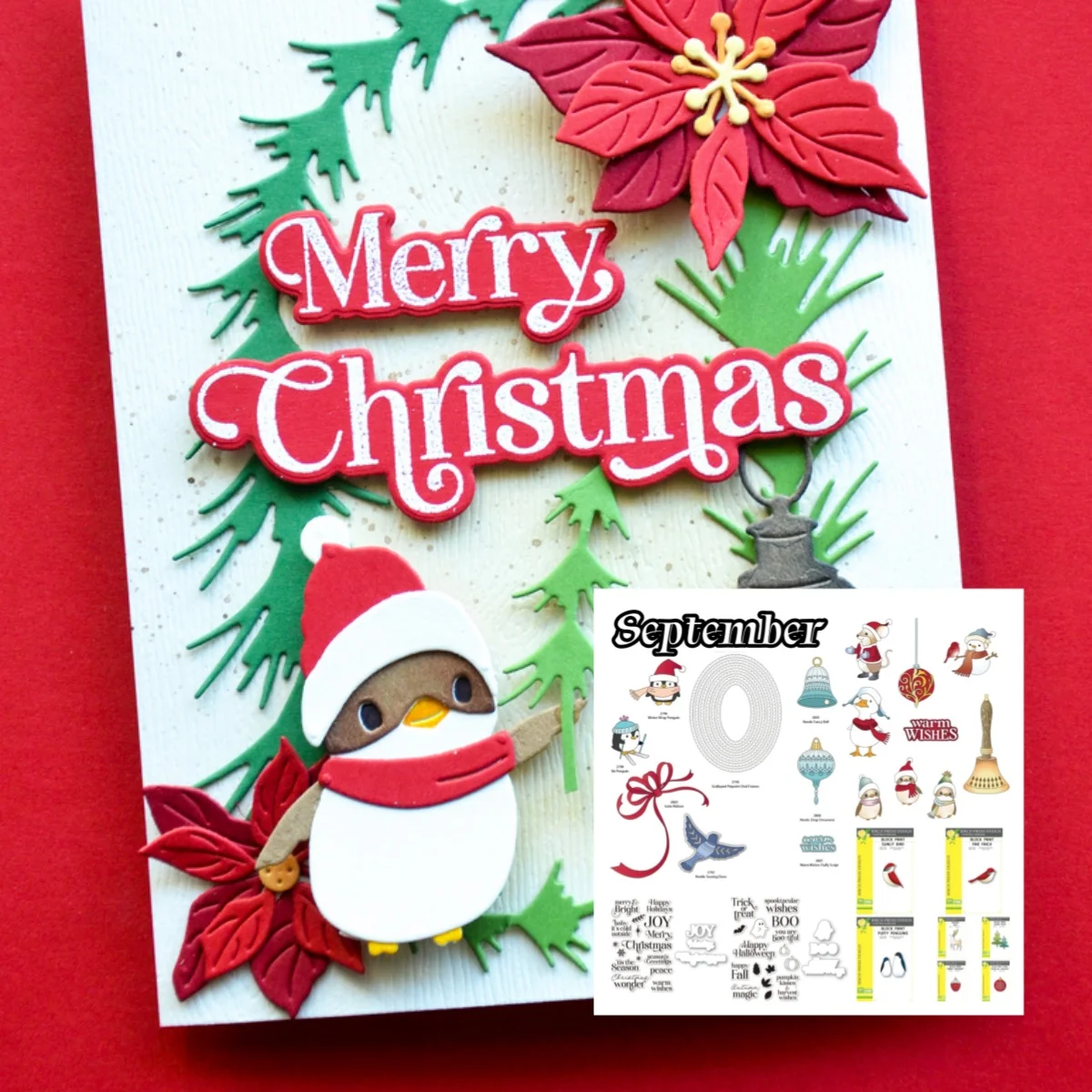 Newest 2026 Christmas Sunlit Bird Tree Snowman Mouse Nordic Metal Cutting Dies Clear Stamps for DIY Decorating Scrapbook Gift