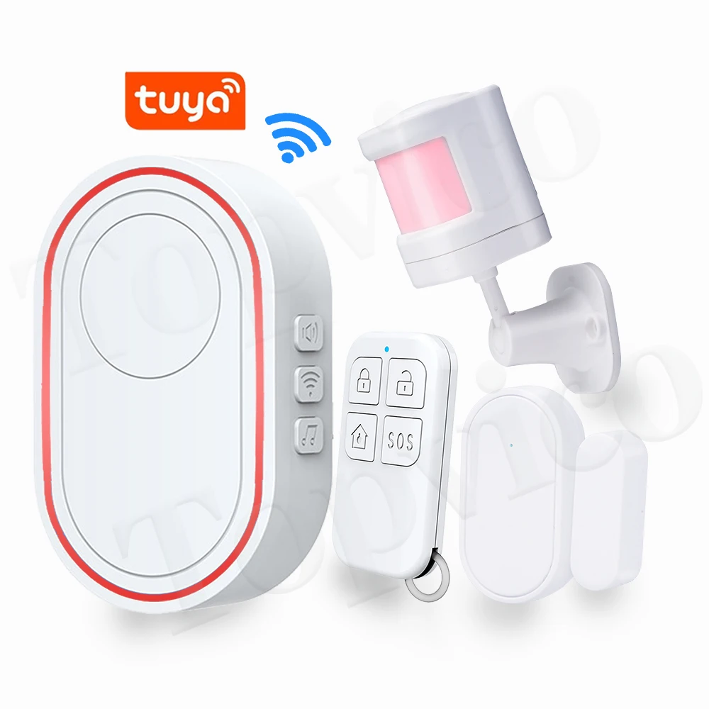 wifi pir sensor de movimento alarme prevencao de queda para idosos demencia rf433mhz cama sem fio alarme cuidador pager tuya app 01