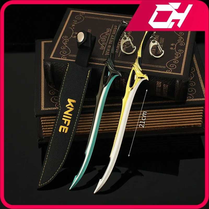 

Valorant Weapon Eternal Sovereign 21cm Metal Game Peripheral Agents Melee Katana Samurai Sword Ornaments Crafts Gifts Toys Boy