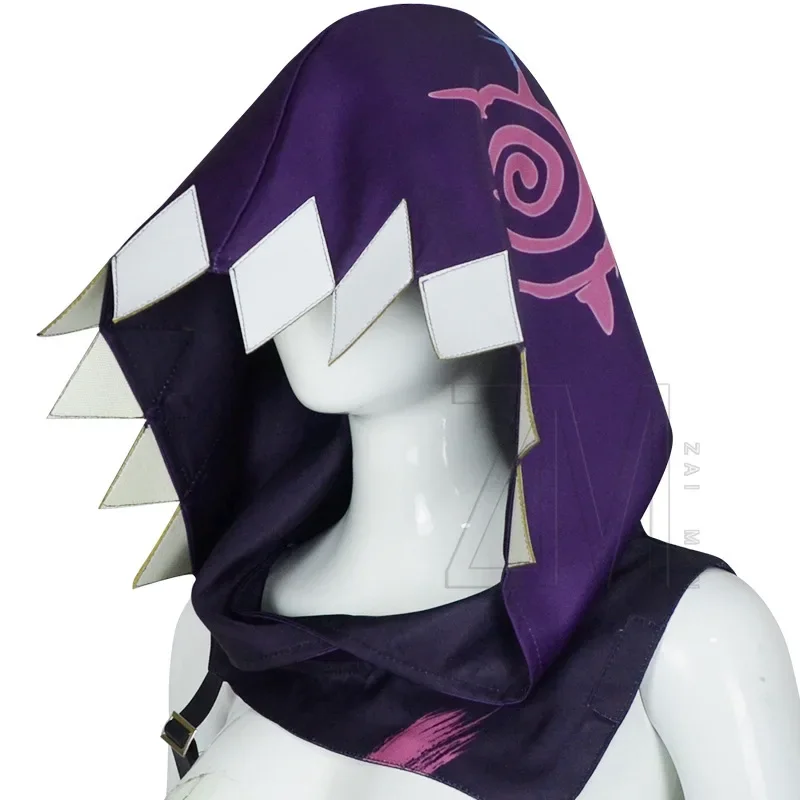 IN STOCK Jinx Arcane Cosplay Outfit Wig Anime Game LoL Purple Hat Accessories Outfits Halloween Party Role Play Suit for Women