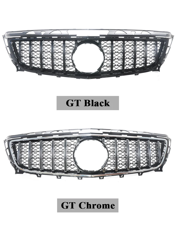 Racing Grills Chrome Silver Diamonds Style Front Bumper Grille For Mercedes Benz CLS-Class W218 CLS350 CLS500 CLS550 2011-2018