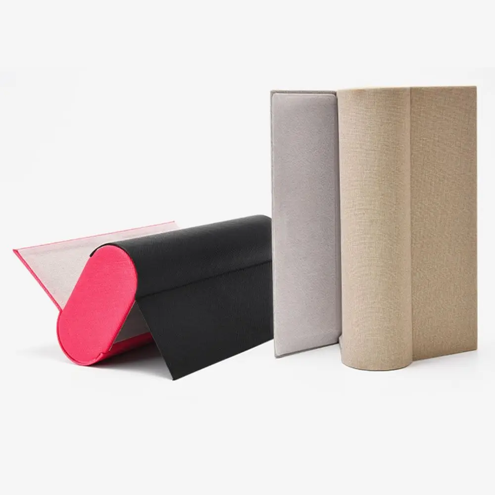 PU Leather Double Layer Glasses Case Scratch Resistant Waterproof Eyeglasses Sleeve Large Capacity for 2 Pair Eyeglasses