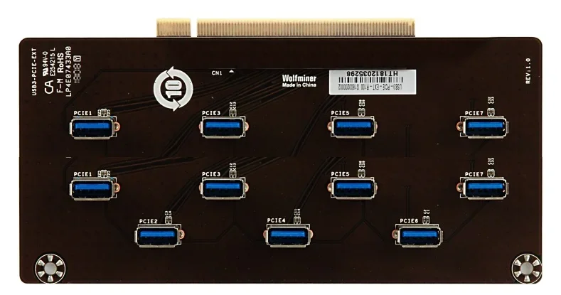 Esonic B250 Gladiators motherboard support 12 gpu cards