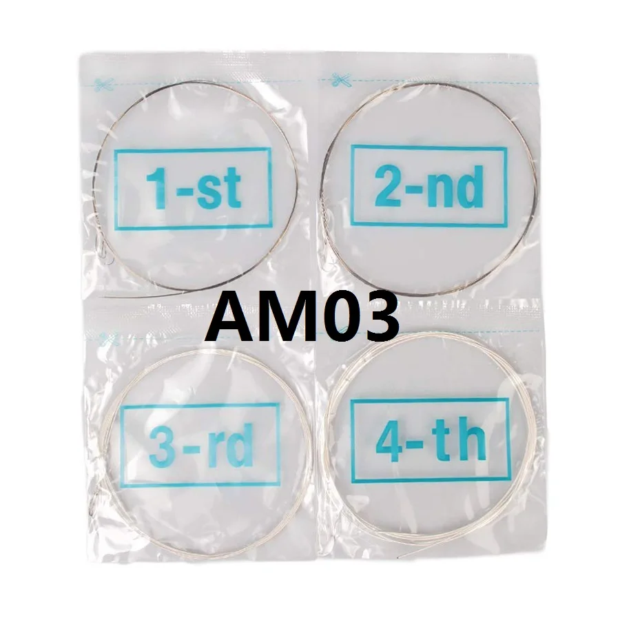 10 Sets Alice AM03/AM04 Mandolin Strings Silver-Plated/Coated Copper Alloy Wound EADG