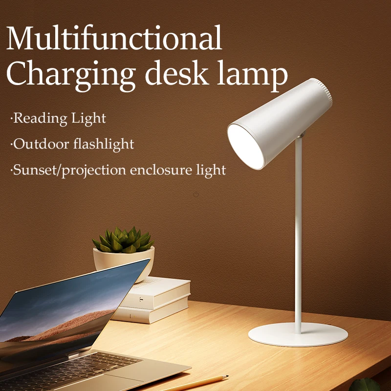 Sunset Lamp Multifunctional Desk Lamps Portable Night Light USB Rechargeable Atmosphere LED Indoor Outdoor Lighting Table Lights