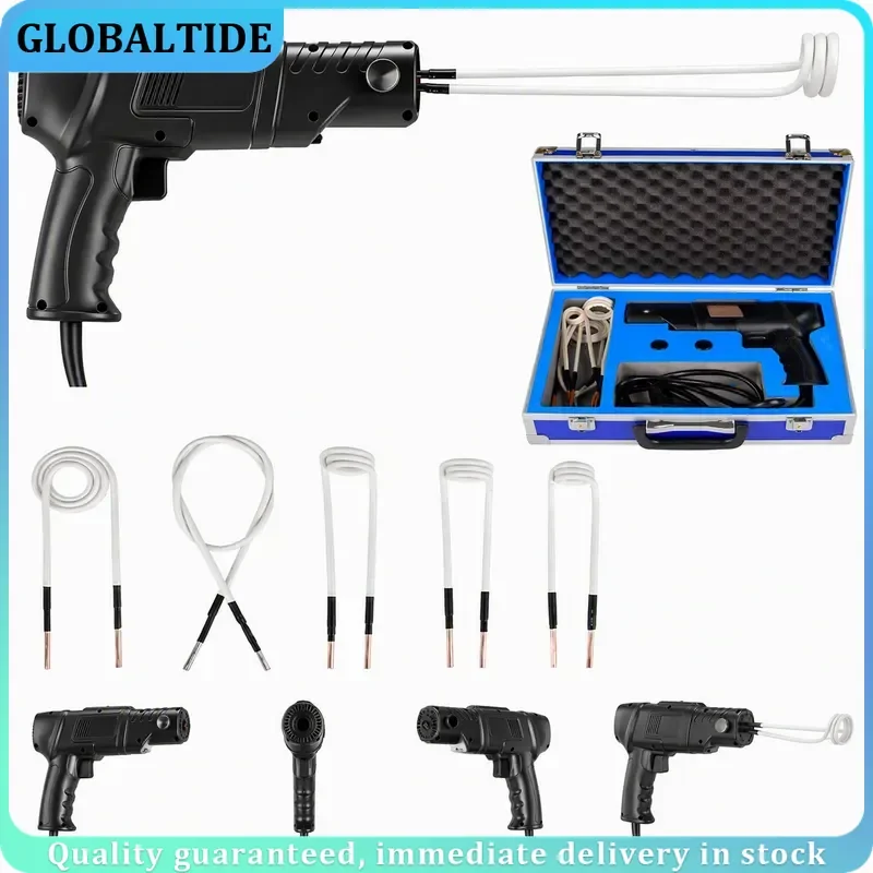 2500W Portable Induction Heater Flameless Magnetic Heating Gun Rusty Bolt Nut Remover Auto Car Repair Metal Heating Tool