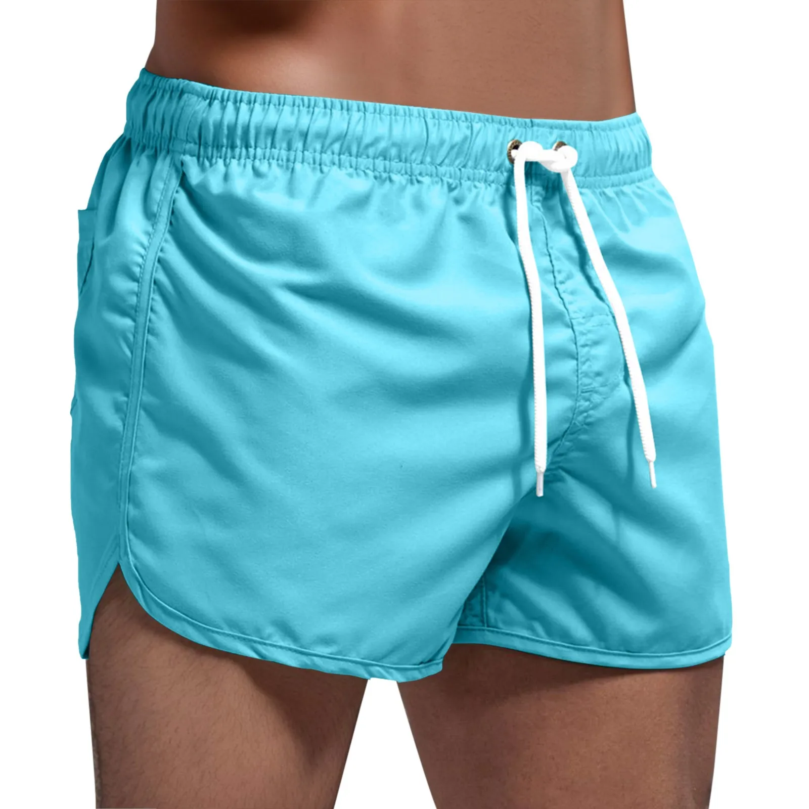 Men's Board Shorts 2024 Summer Beach Swim Short Pants Surfing Sport Quick Dry Bathing Suit Trunks Swimwear Gym Fitness Bottoms