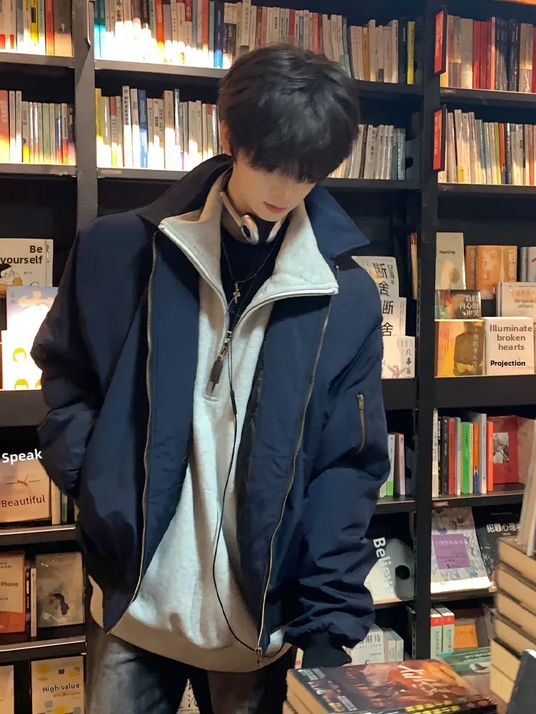 

Мужская куртка Cleanfit MA Pilot: повседневная рабочая одежда, бейсбольная куртка с воротником, утепленная, зимняя, на молнии