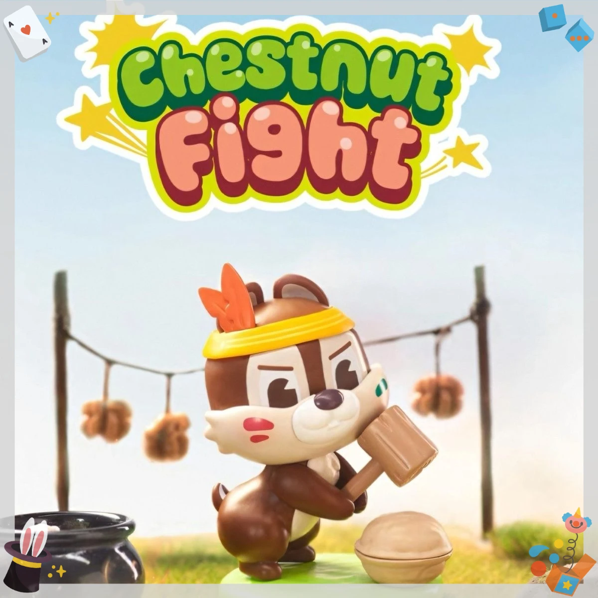 

Новый оригинальный Miniso Disney Chip 'n' Dale Cjestnut Fight Series, подарочная слепая коробка, фигурка, украшения, милая мультяшная периферийная игрушка в подарок