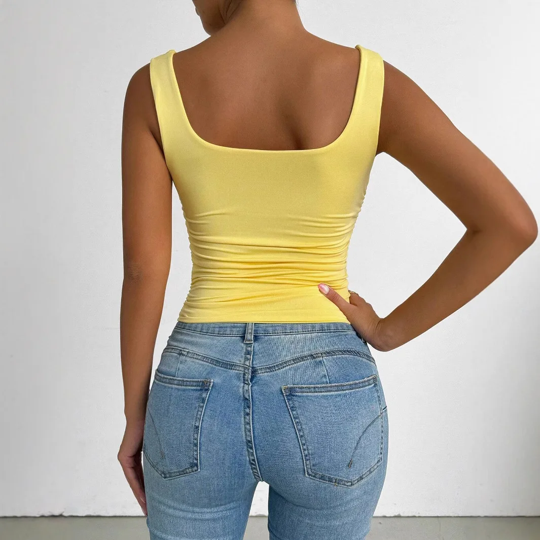Spring Summer New Hot Selling Basic Women Simple Casual Style Camisole Tank Top