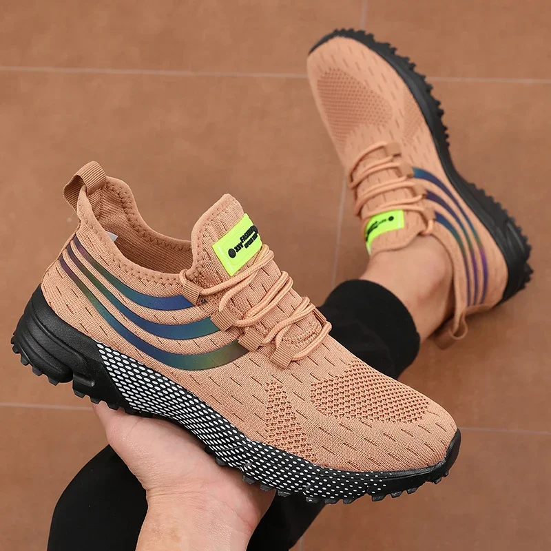 

Крутая мужская модная обувь, модная универсальная удобная дышащая сетчатая обувь Avant Garde, летние эластичные повседневные мужские кроссовки