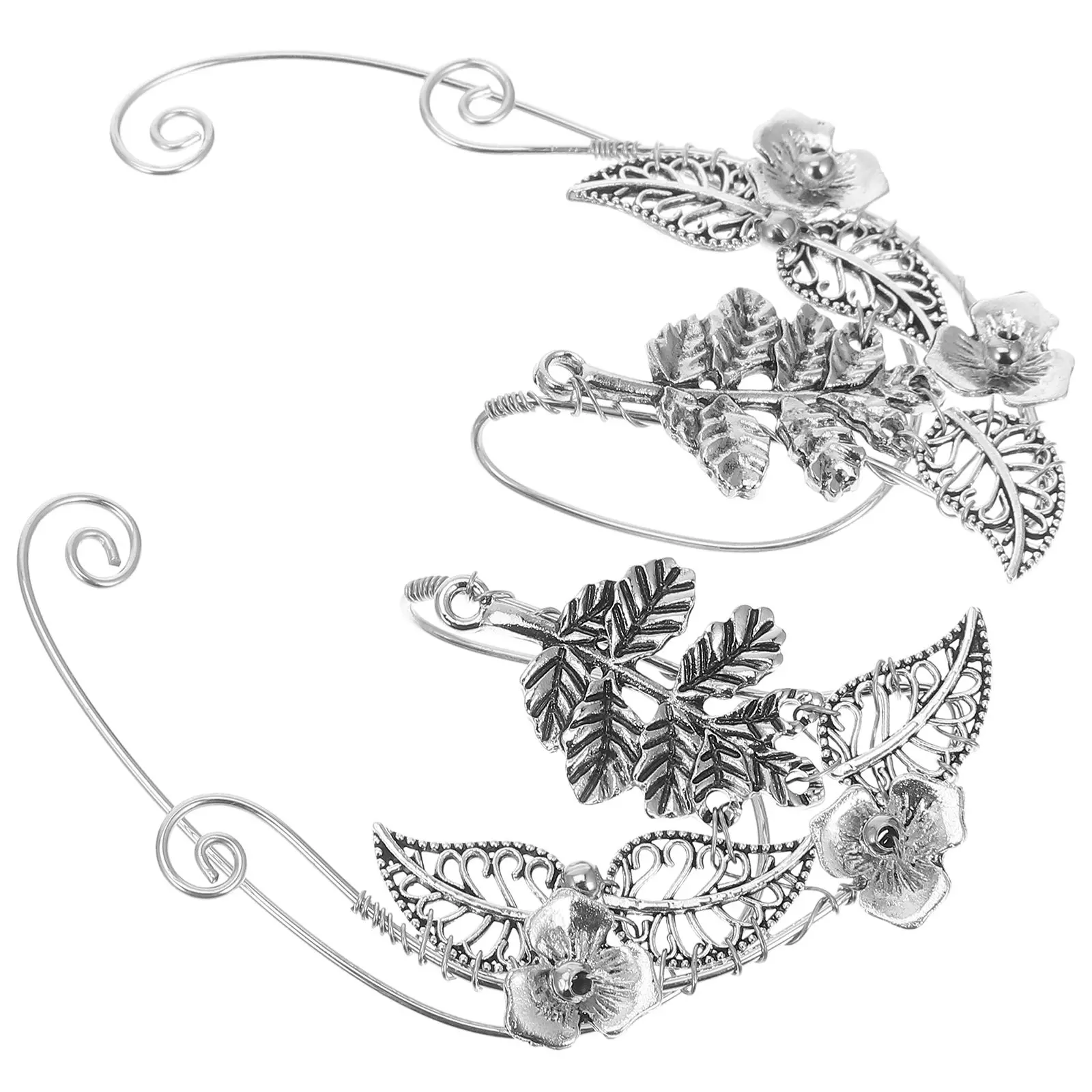 Earrings Silver Elf Clip Elves Cuff Women Clips Makeup Bone Cuffs Girls Delicate Jewelries Miss