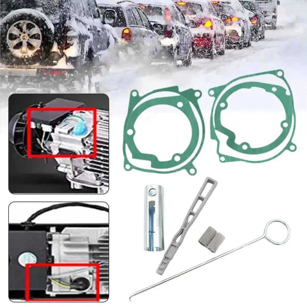 12v Glow Plug Repair Kit 2-8kw Air Parking Heater Repair Parts Car Heating Car Parking Ignition Plug Kit Accessories B1j5