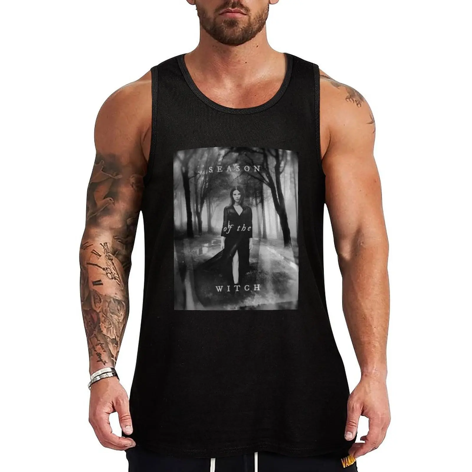 season witch. Tank Top Comfort Basic Tank Top Cotton Sleeveless Daily Shirt