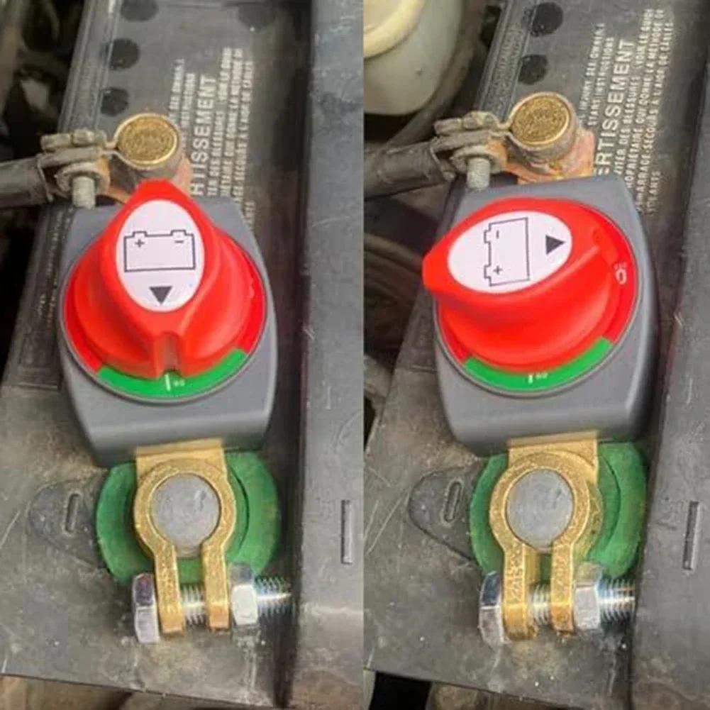 ON/OFF Battery Disconnect Switch 275A Top Post Battery Disconnect Switch 12-48V  Heavy-Duty Marine Battery Switches Electrical