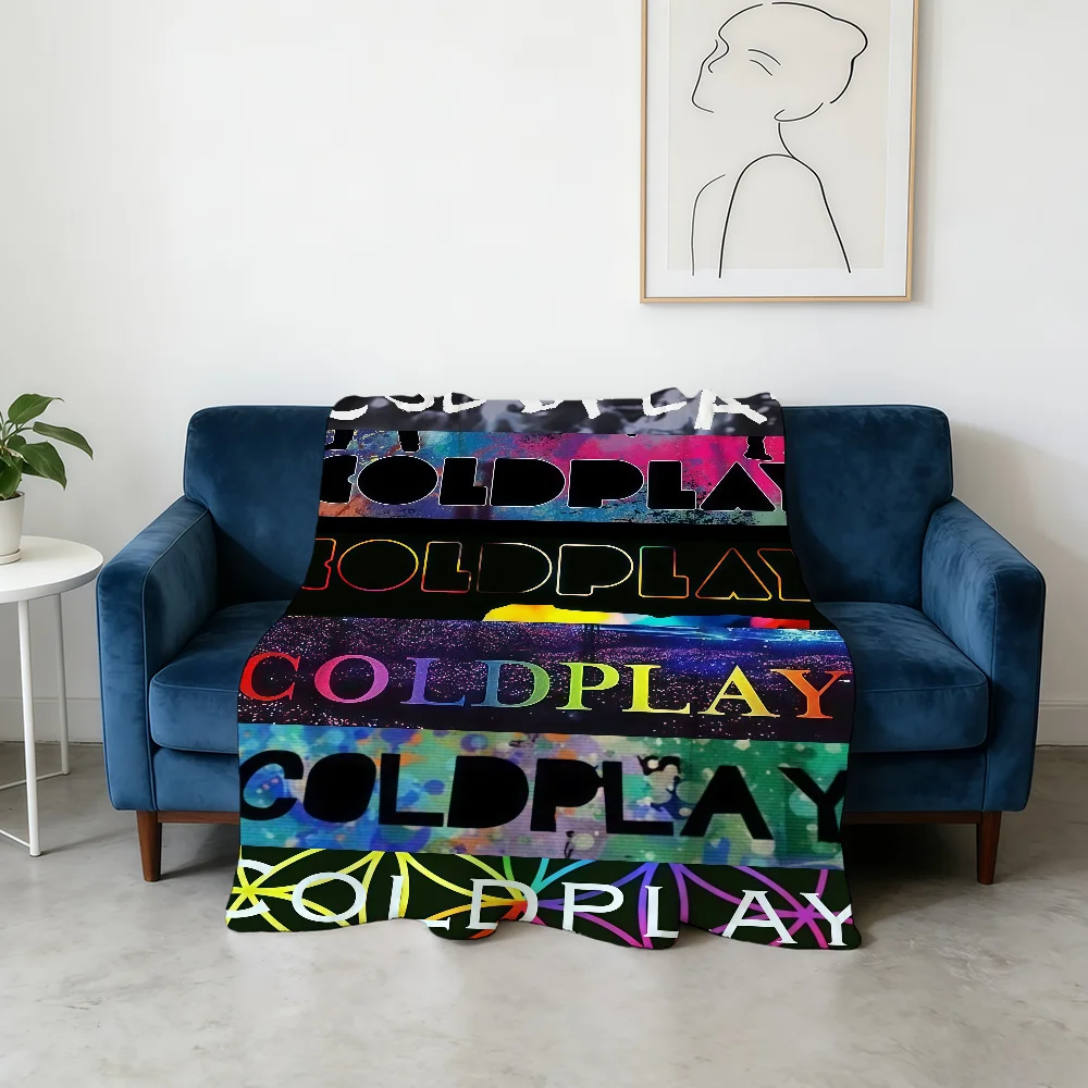 Rock Band C-COLDPLAY-ES Blanket Flannel Warm Soft Throw Blanket For Room Sofa Childish Birthday Gifts